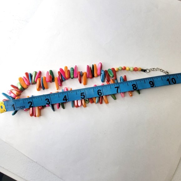 Colourful Shell Beaded Necklace - Picture 7 of 9